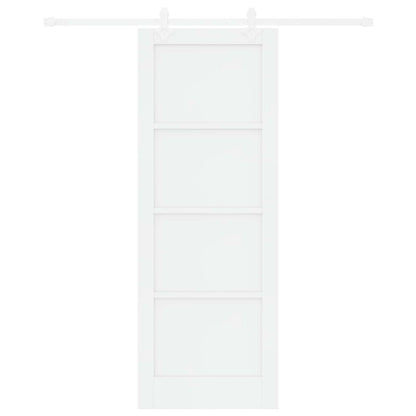 Sliding Door 78 x 211 cm Engineered Wood White