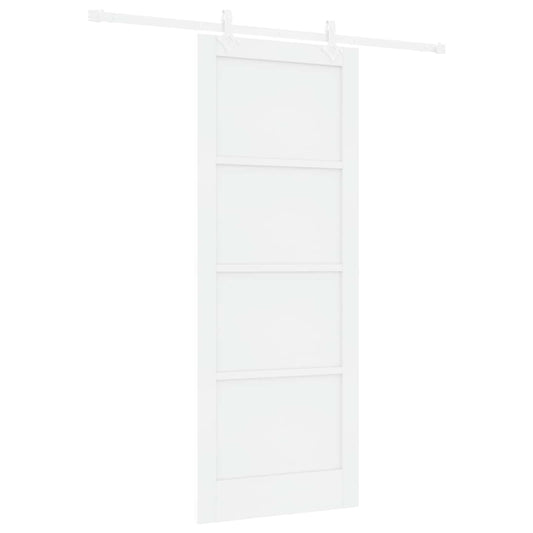 Sliding Door 83 x 211 cm Engineered Wood White