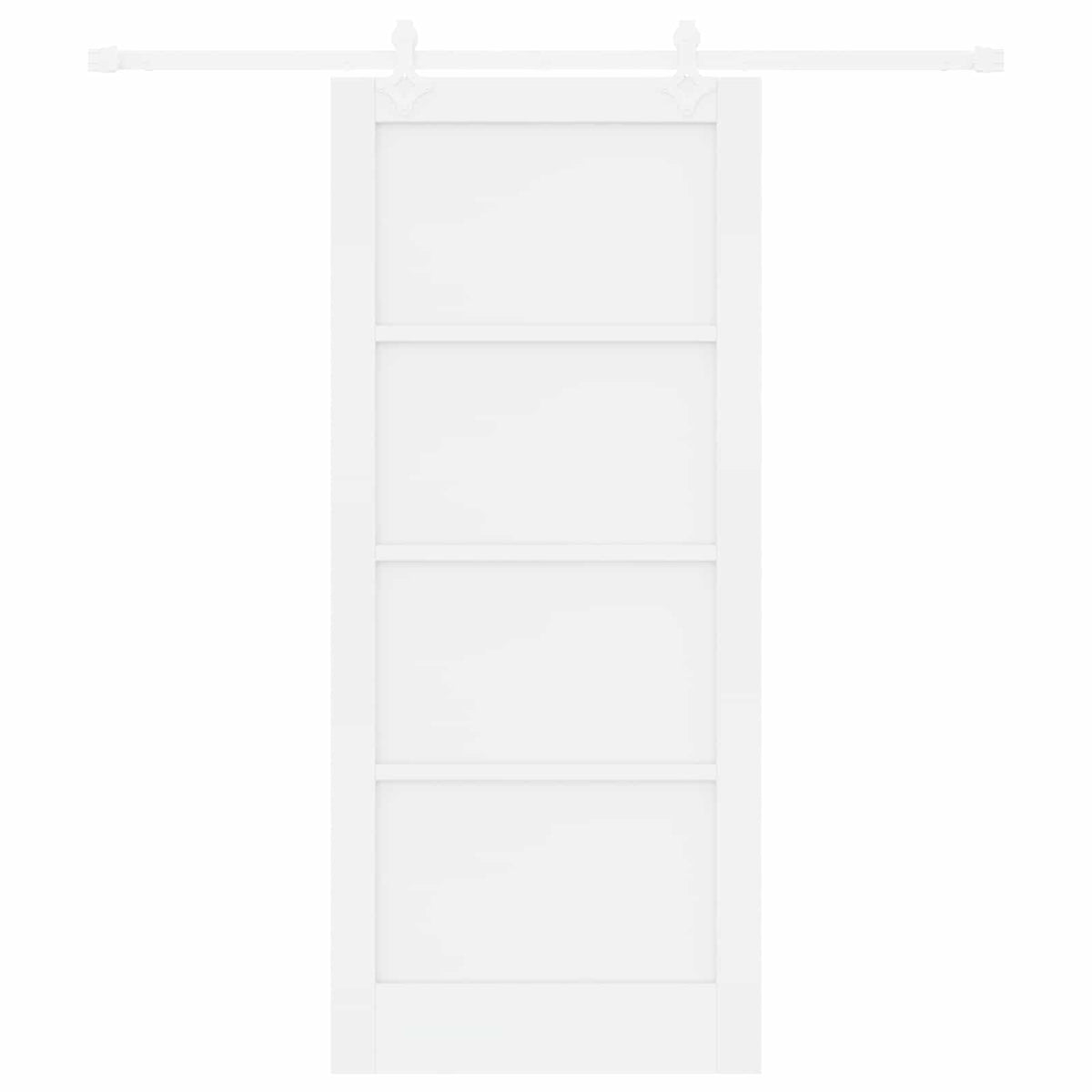 Sliding Door 86 x 198.5 cm Engineered Wood White