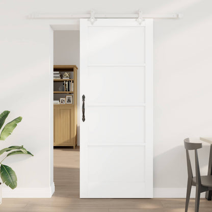 Sliding Door 86 x 211 cm Engineered Wood White