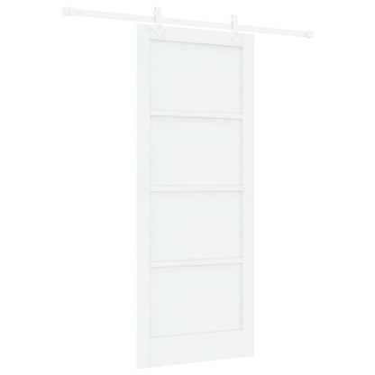 Sliding Door 86 x 211 cm Engineered Wood White