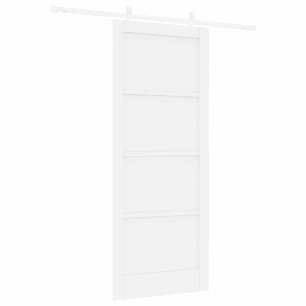 Sliding Door 86 x 211 cm Engineered Wood White
