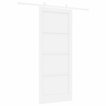 Sliding Door 86 x 211 cm Engineered Wood White