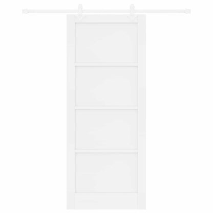 Sliding Door 86 x 211 cm Engineered Wood White