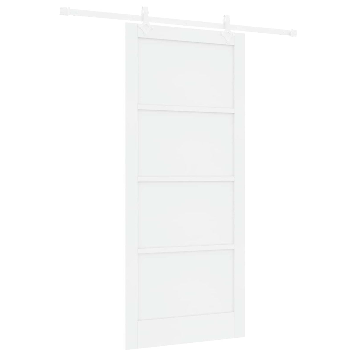 Sliding Door 93 x 211 cm Engineered Wood White
