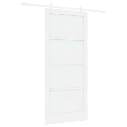 Sliding Door 93 x 211 cm Engineered Wood White