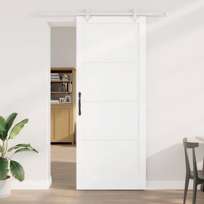 Sliding Door 93 x 232 cm Engineered Wood White