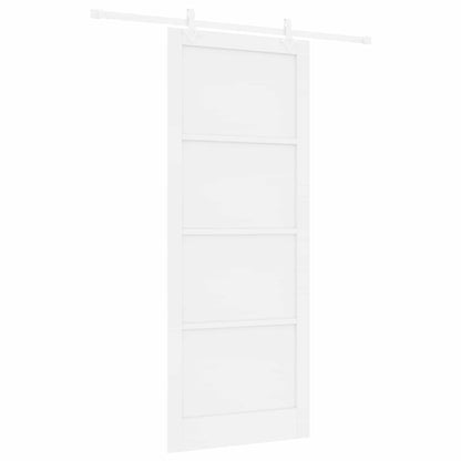 Sliding Door 93 x 232 cm Engineered Wood White