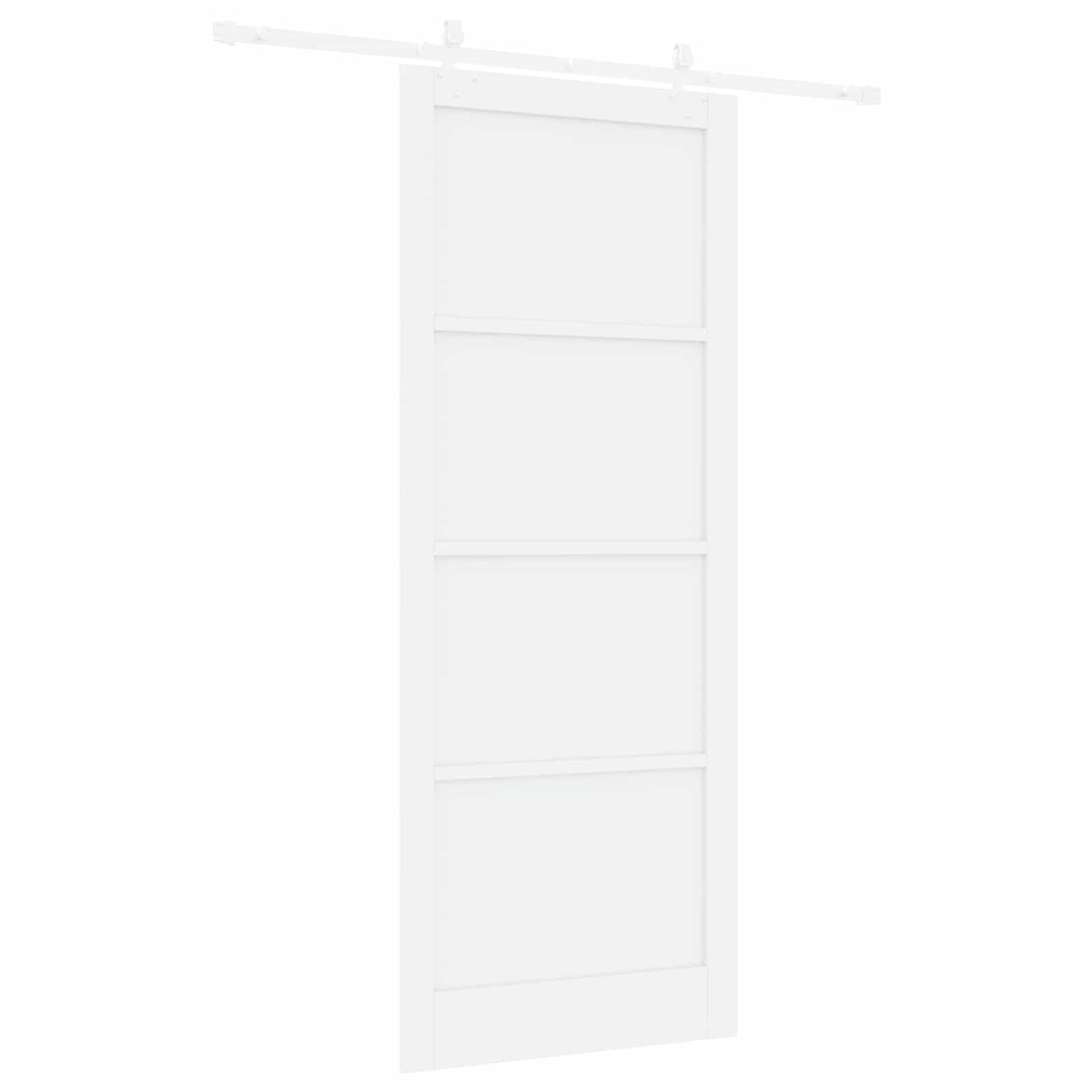 Sliding Door 93 x 232 cm Engineered Wood White