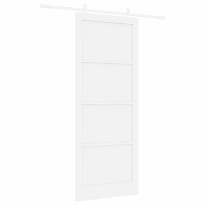 Sliding Door 93 x 232 cm Engineered Wood White
