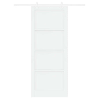 Sliding Door 93 x 232 cm Engineered Wood White