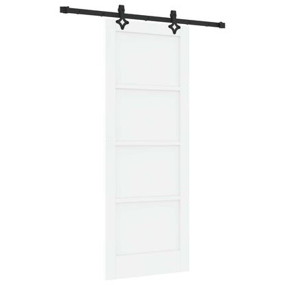 Sliding Door ORKDAL 78 x 202 cm Engineered Wood White and Black