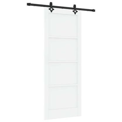 Sliding Door ORKDAL 83 x 211 cm Engineered Wood White and Black