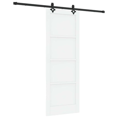 Sliding Door ORKDAL 78 x 211 cm Engineered Wood White and Black