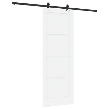 Sliding Door ORKDAL 78 x 211 cm Engineered Wood White and Black