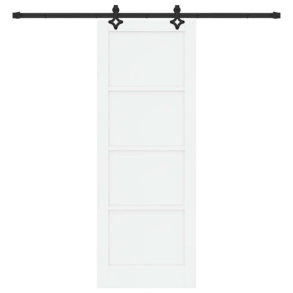 Sliding Door ORKDAL 78 x 211 cm Engineered Wood White and Black