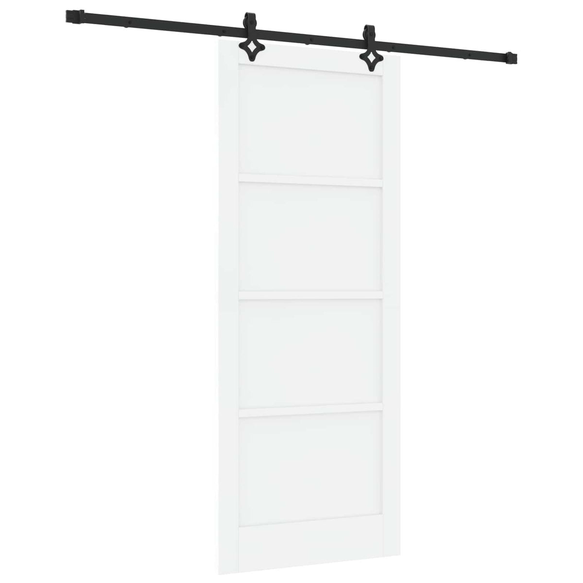 Sliding Door ORKDAL 86 x 211 cm Engineered Wood White and Black