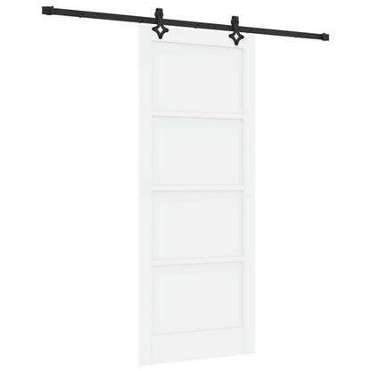 Sliding Door ORKDAL 86 x 211 cm Engineered Wood White and Black