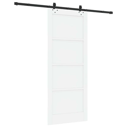 Sliding Door ORKDAL 86 x 211 cm Engineered Wood White and Black