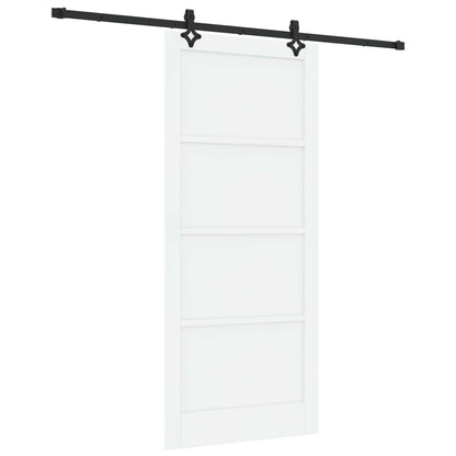 Sliding Door ORKDAL 93 x 211 cm Engineered Wood White and Black