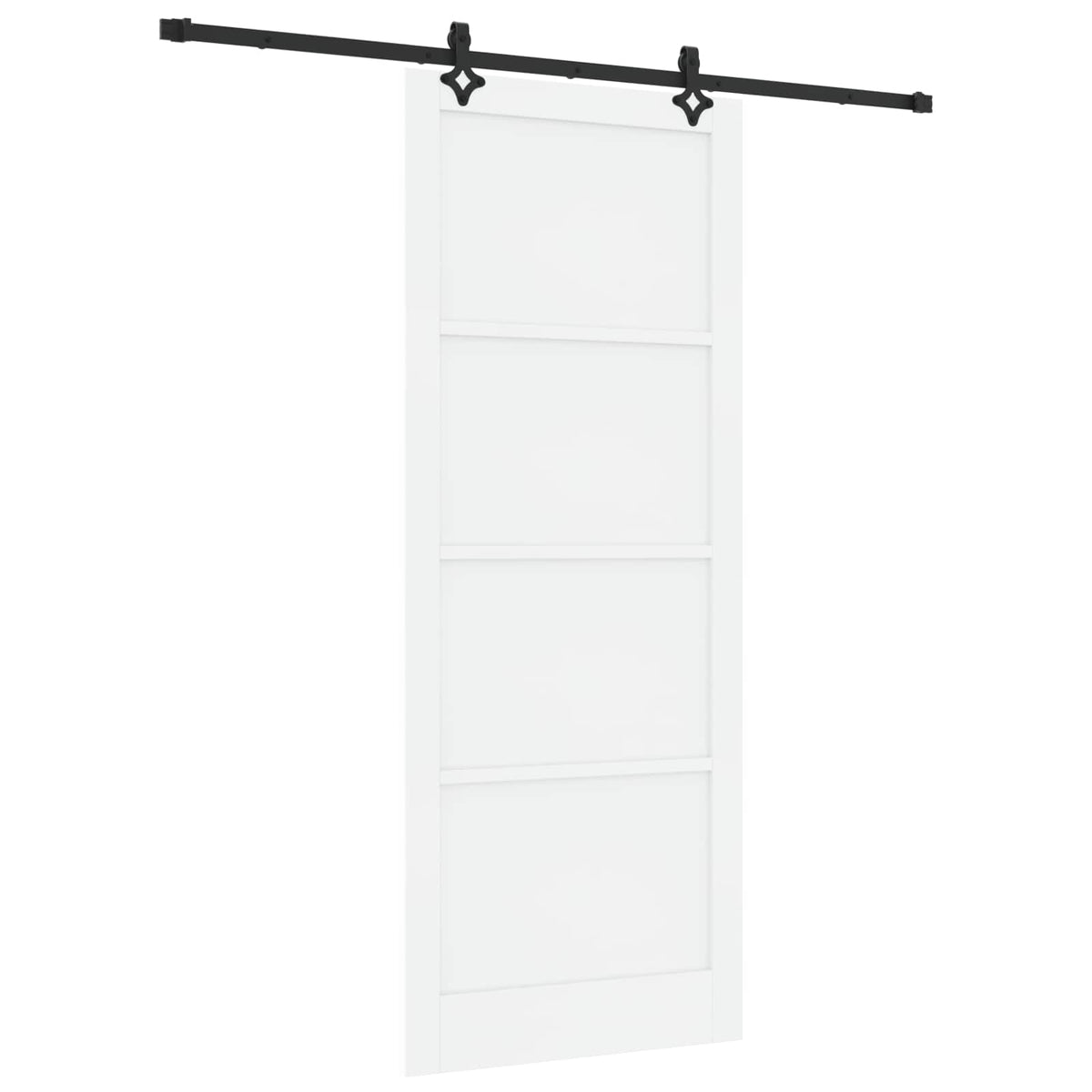 Sliding Door ORKDAL 93 x 232 cm Engineered Wood White and Black