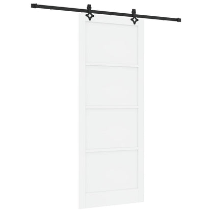 Sliding Door ORKDAL 93 x 232 cm Engineered Wood White and Black