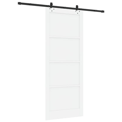 Sliding Door ORKDAL 93 x 232 cm Engineered Wood White and Black
