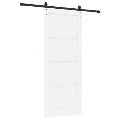 Sliding Door ORKDAL 86 x 211 cm Engineered Wood White and Black