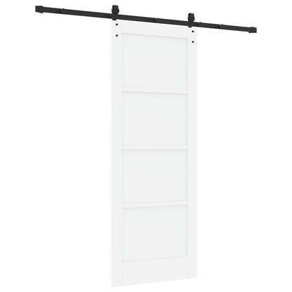 Sliding Door ORKDAL 78 x 202 cm Engineered Wood White and Black