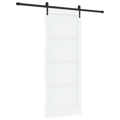 Sliding Door ORKDAL 83 x 211 cm Engineered Wood White and Black