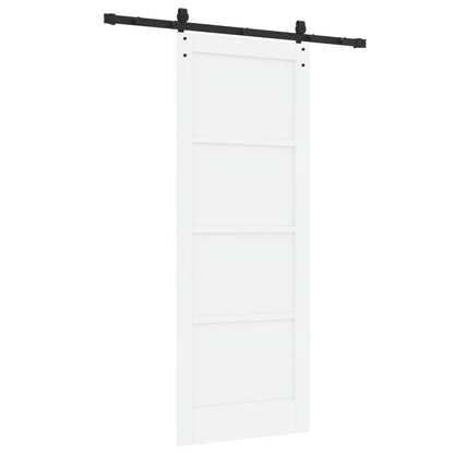 Sliding Door ORKDAL 78 x 202 cm Engineered Wood White and Black
