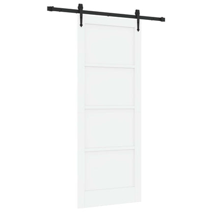 Sliding Door ORKDAL 83 x 211 cm Engineered Wood White and Black