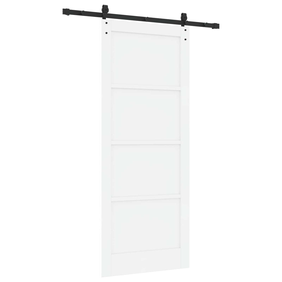 Sliding Door ORKDAL 86 x 211 cm Engineered Wood White and Black