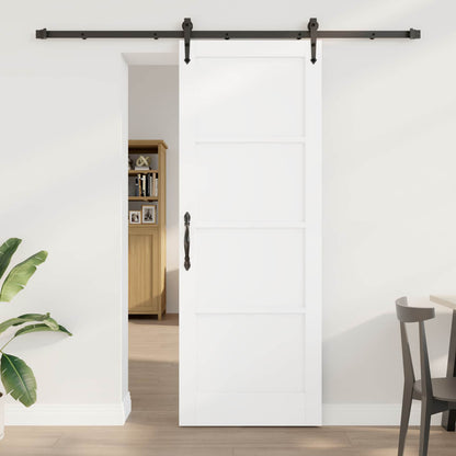 Sliding Door ORKDAL 78 x 211 cm Engineered Wood White and Black