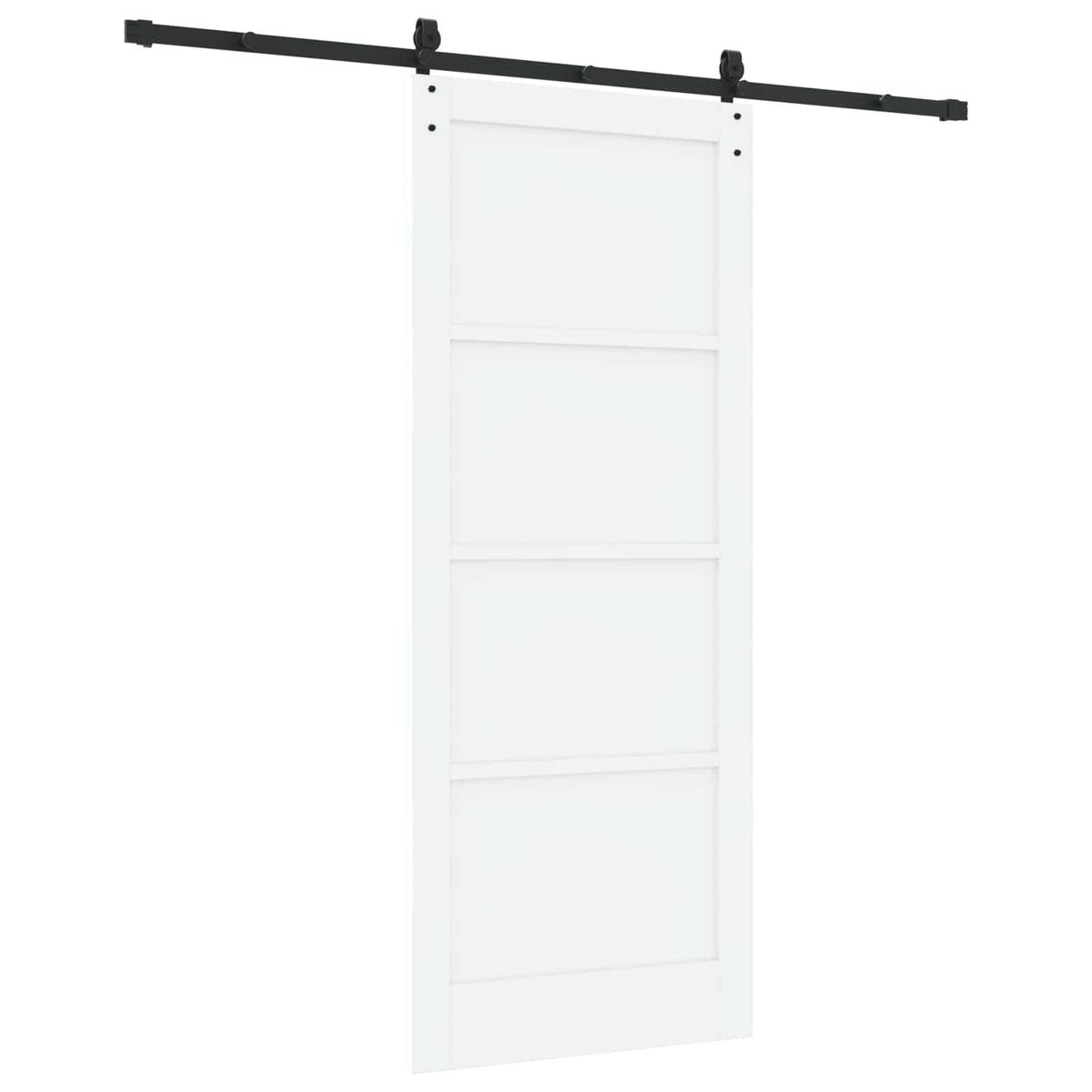 Sliding Door ORKDAL 86 x 211 cm Engineered Wood White and Black
