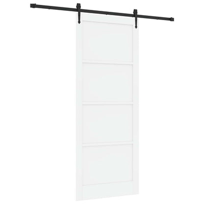 Sliding Door ORKDAL 93 x 232 cm Engineered Wood White and Black