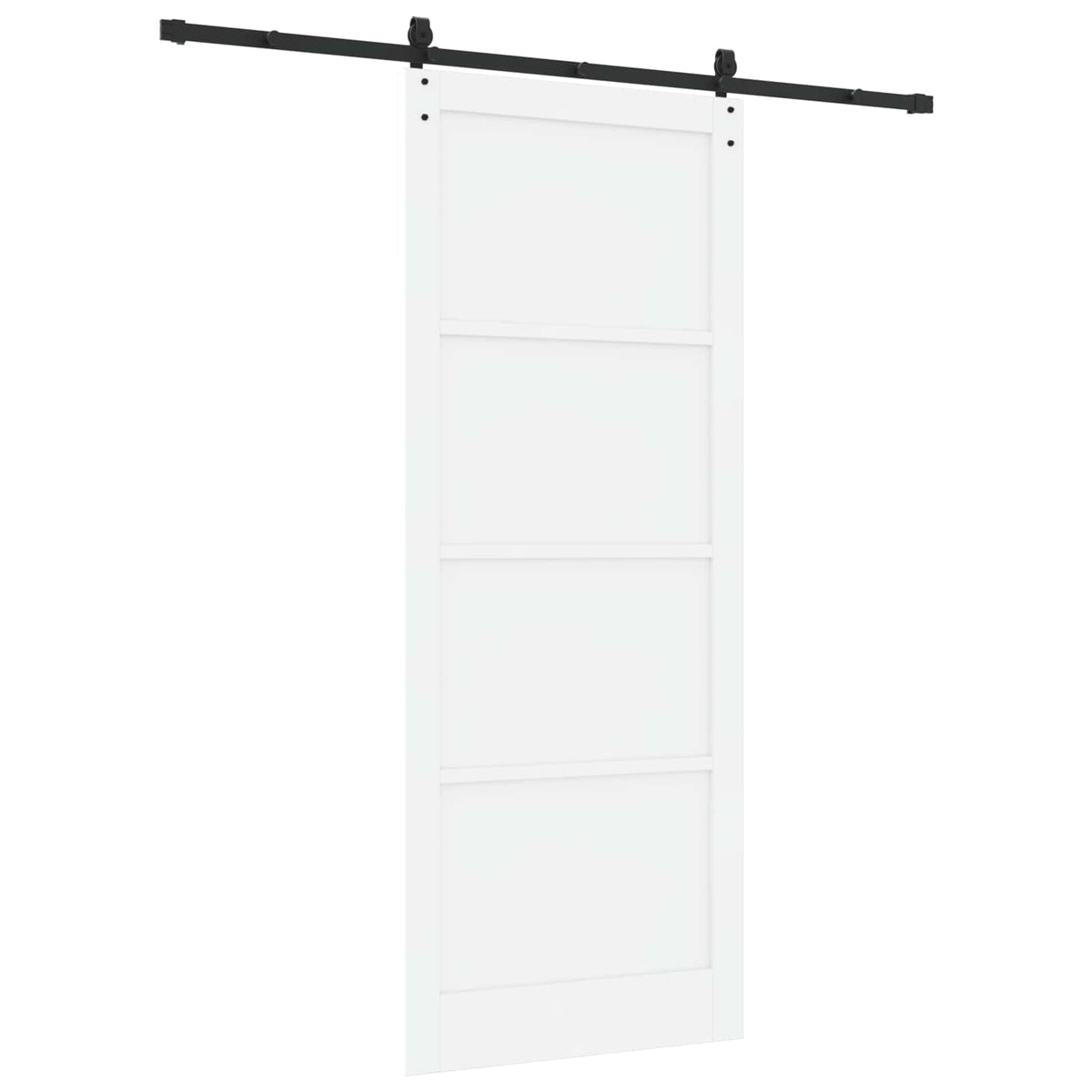Sliding Door ORKDAL 93 x 232 cm Engineered Wood White and Black