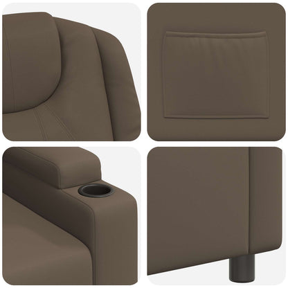 Recliner Chair Grey 75 x 95 x 106 cm Fabric