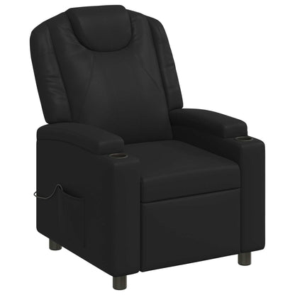 Recliner Massage Chair Black 75 x 95 x 106 cm Fabric