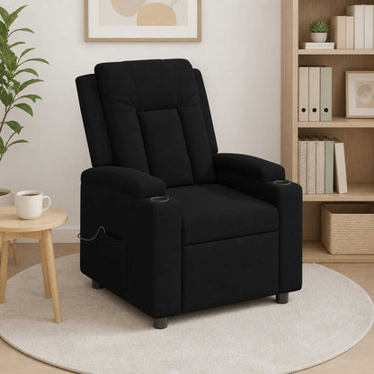 Recliner Massage Chair Black 75 x 95 x 100 cm Fabric