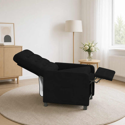 Recliner Chair Black 65 x 93 x 102 cm Fabric