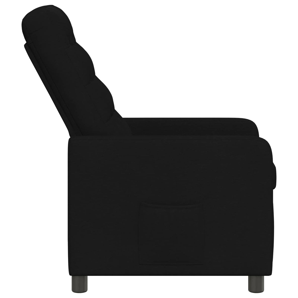 Recliner Chair Black 65 x 93 x 102 cm Fabric