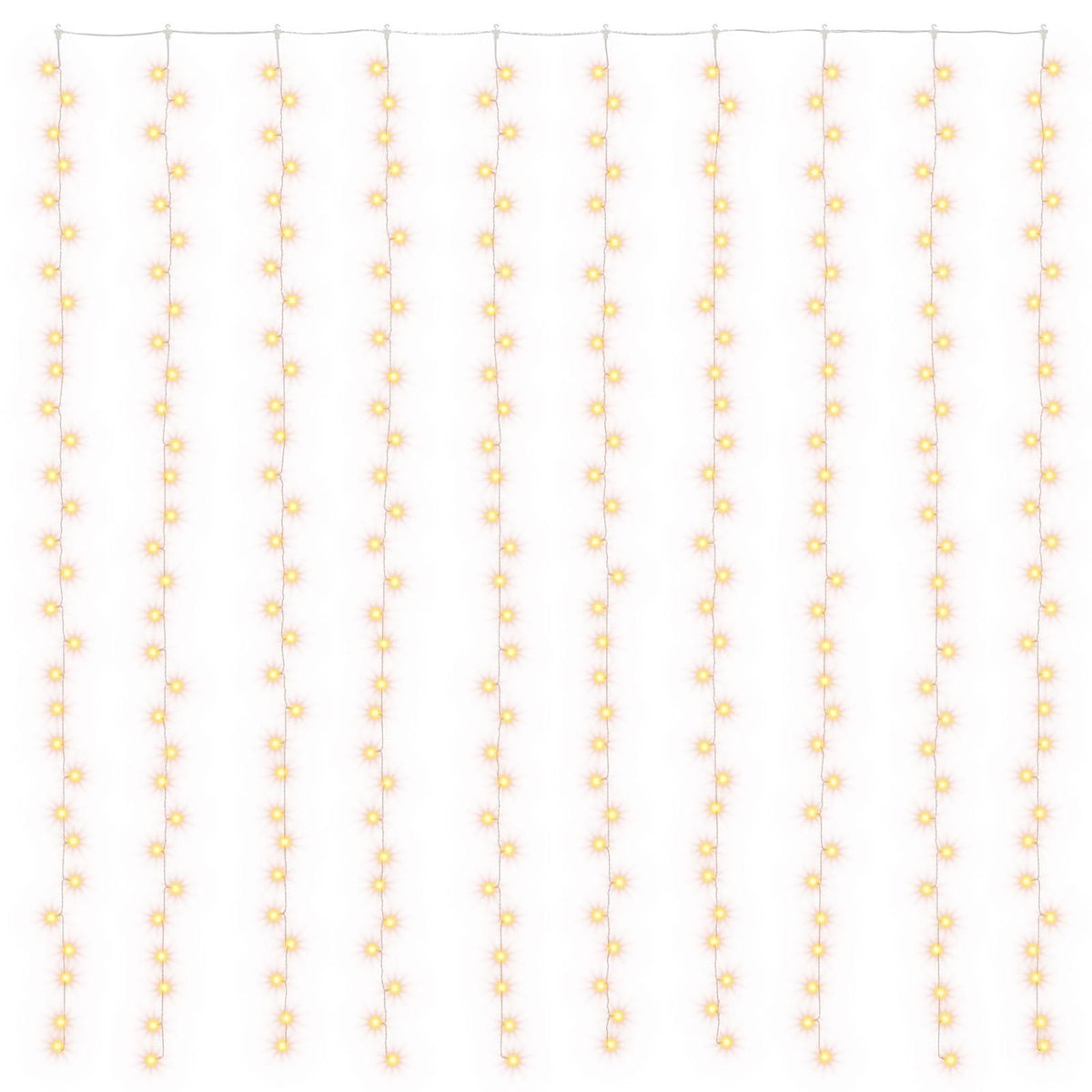 Curtain Lights 300 LEDs Warm White 300 x 300 cm