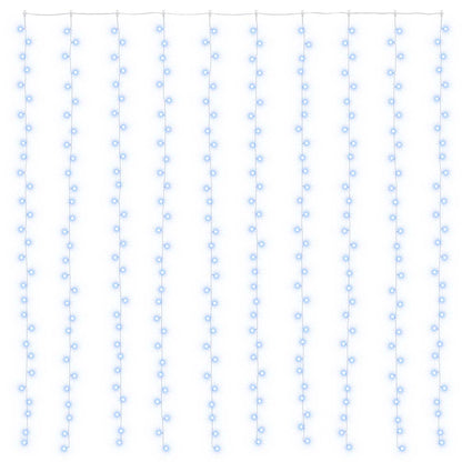Curtain Lights 300 LEDs Blue 300 x 300 cm