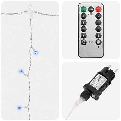Curtain Lights 600 LEDs Blue 600 x 300 cm