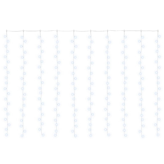 Curtain Lights 200 LEDs Cold White 300 x 200 cm