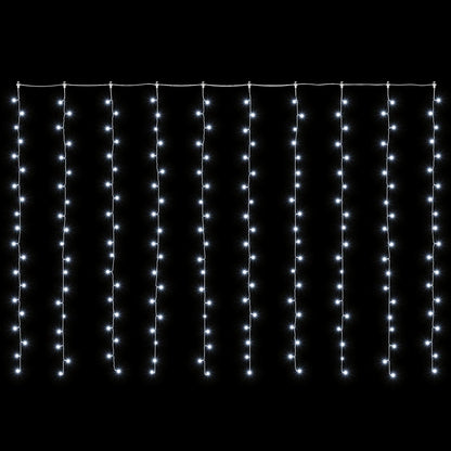 Curtain Lights 200 LEDs Cold White 300 x 200 cm