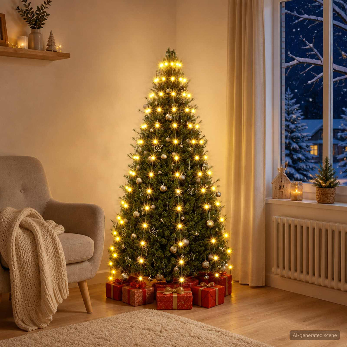 Christmas Tree Lights 150 LEDs Warm White 150 cm