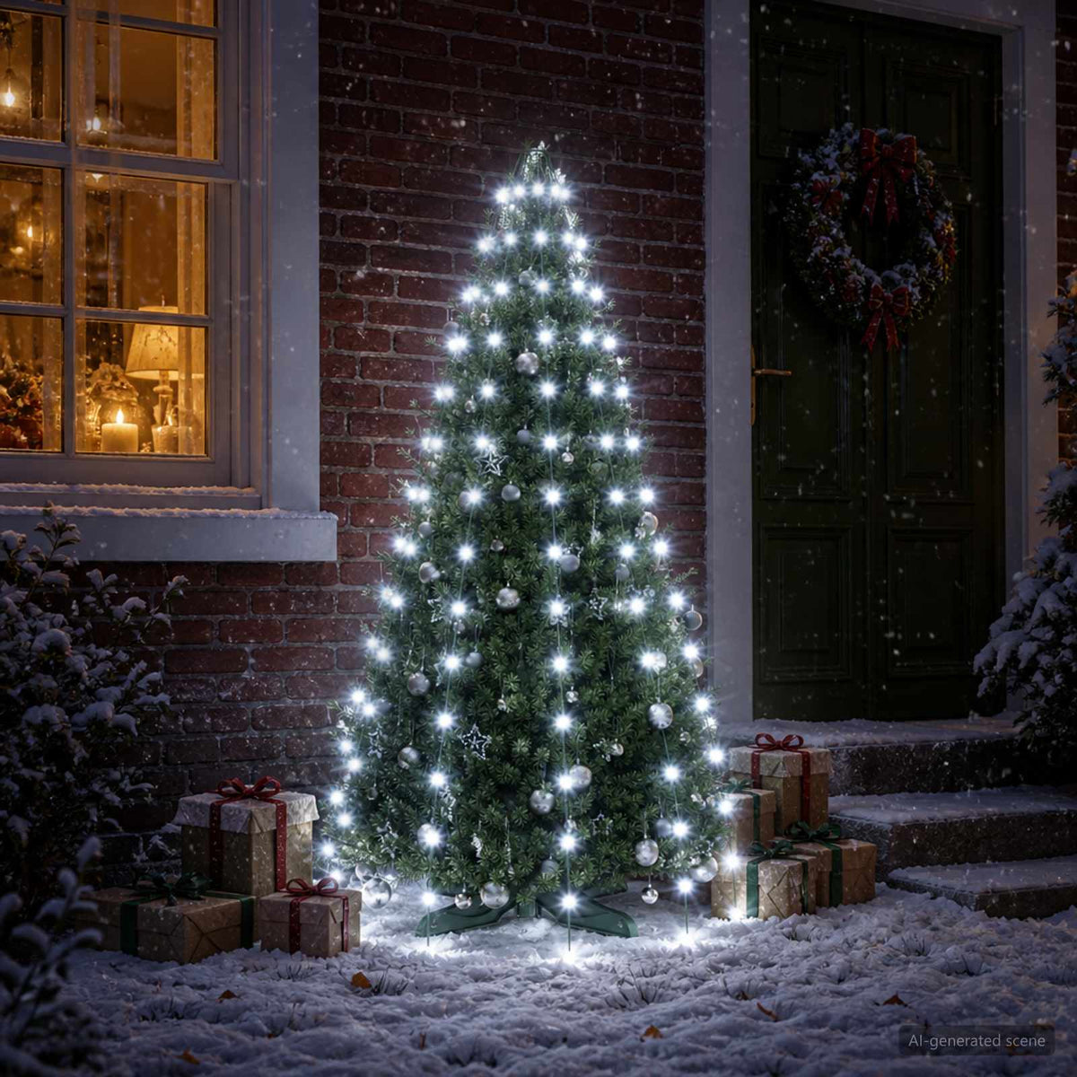 Christmas Tree Lights 150 LEDs Cold White 150 cm