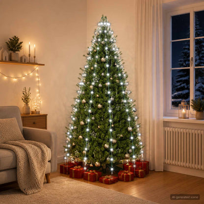 Christmas Tree Lights 180 LEDs Cold White 180 cm